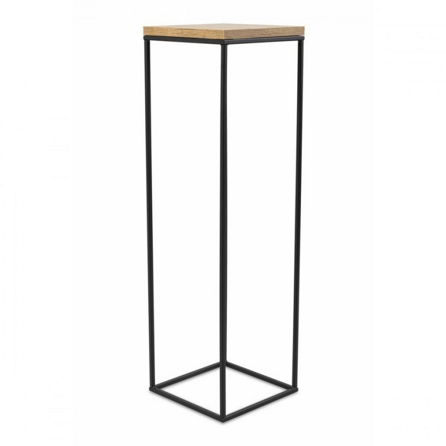 Bloemenstandaard BASICLOFT 80x24 zwart/bruin
