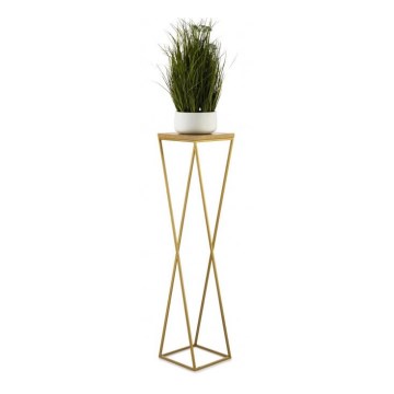 Bloemenstandaard LOFT 100x24 cm goud/bruin