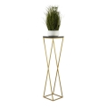 Bloemenstandaard LOFT 100x24 cm goud/zwart