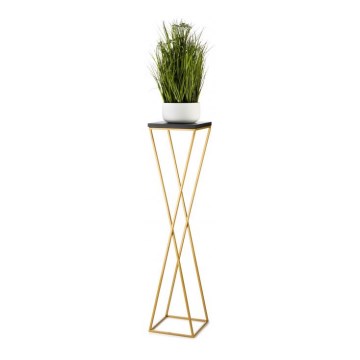 Bloemenstandaard LOFT 100x24 cm goud/zwart