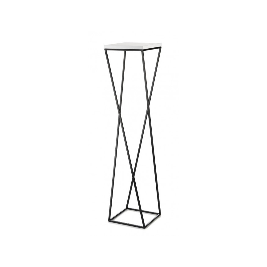 Bloemenstandaard LOFT 100x24 cm zwart/wit