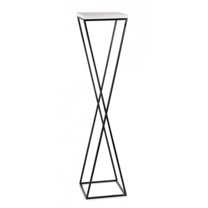 Bloemenstandaard LOFT 100x24 cm zwart/wit