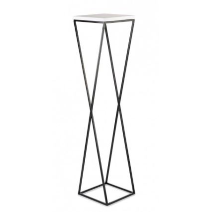 Bloemenstandaard LOFT 100x24 cm zwart/wit