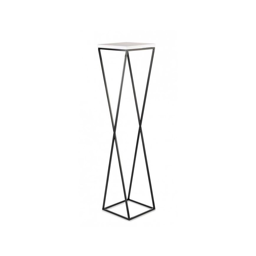Bloemenstandaard LOFT 100x24 cm zwart/wit