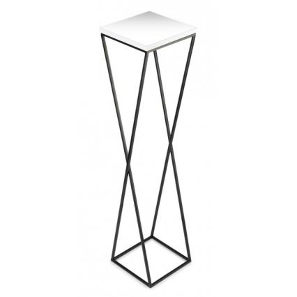 Bloemenstandaard LOFT 100x24 cm zwart/wit