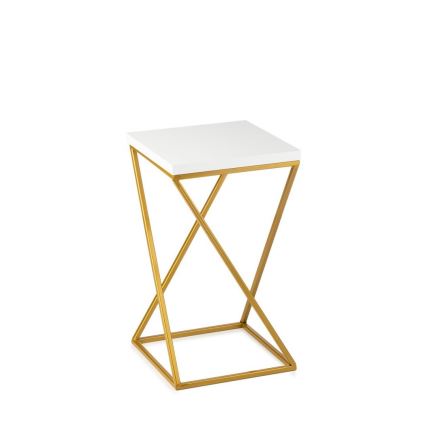 Bloemenstandaard LOFT 40x24 cm goud/wit