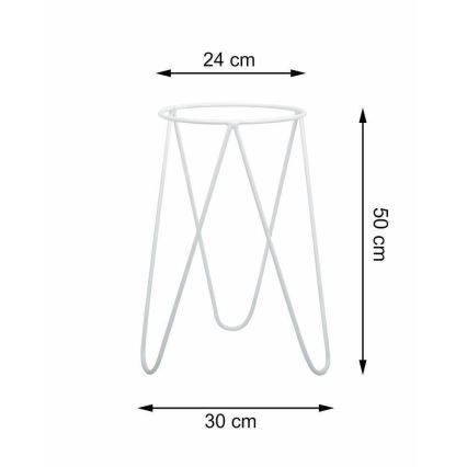 Bloemenstandaard LOFT 50x30 cm wit