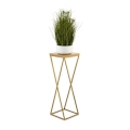 Bloemenstandaard LOFT 70x24 cm goud/bruin