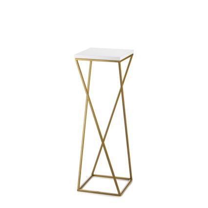 Bloemenstandaard LOFT 70x24 cm goud/wit