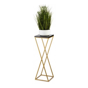 Bloemenstandaard LOFT 70x24 cm goud/zwart