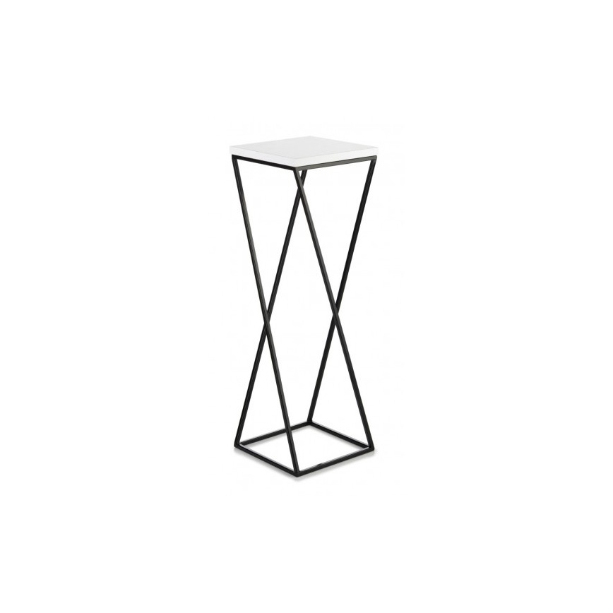 Bloemenstandaard LOFT 70x24 cm zwart/wit