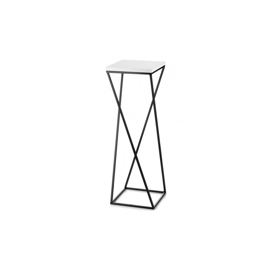 Bloemenstandaard LOFT 70x24 cm zwart/wit