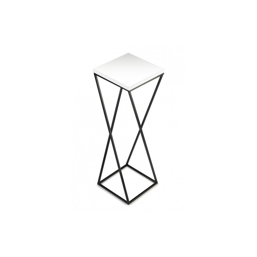 Bloemenstandaard LOFT 70x24 cm zwart/wit