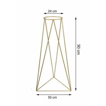 Bloemenstandaard TRIANGL 90x50 cm goud