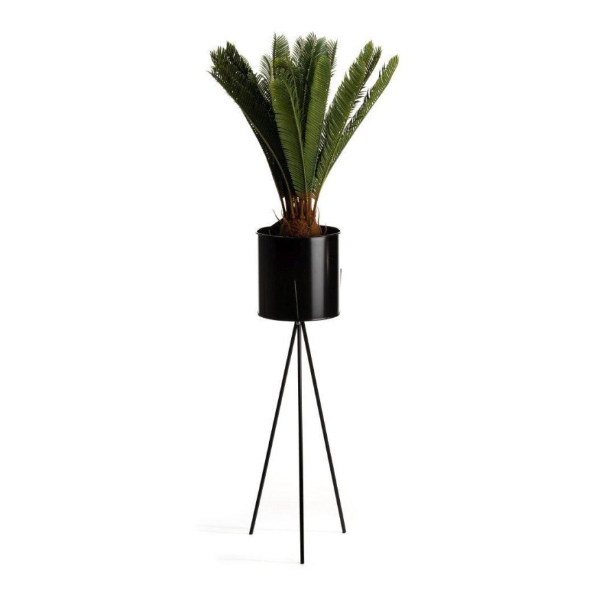 Bloemenstandaard TRIPOD 80x25 cm zwart