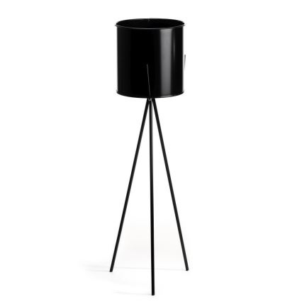 Bloemenstandaard TRIPOD 80x25 cm zwart