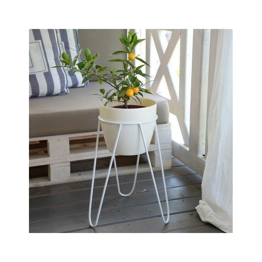 Plantenstandaard LOFT 50x30 cm wit