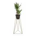 Bloempotstandaard TRIANGL 90x50 cm goudkleurig