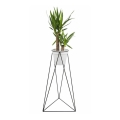 Bloempotstandaard TRIANGL 90x50 cm zwart