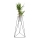 Bloempotstandaard TRIANGL 90x50 cm zwart
