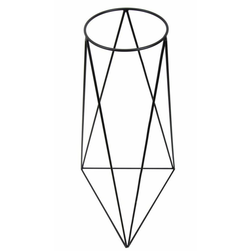 Bloempotstandaard TRIANGL 90x50 cm zwart