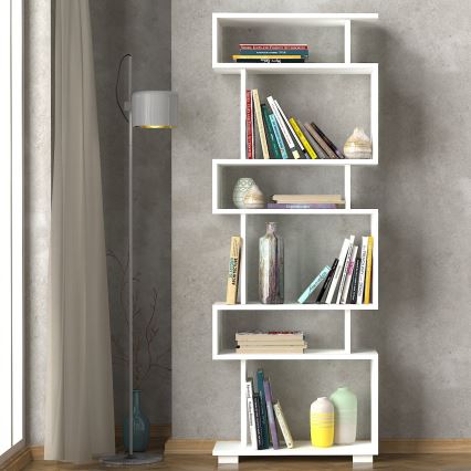 Boekenkast BLOK 165x60 cm wit