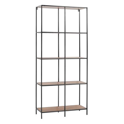 Boekenkast CARLO 170x78 cm zwart/bruin