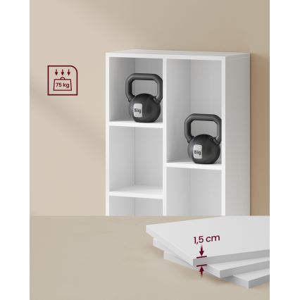Boekenkast DOVARO wit