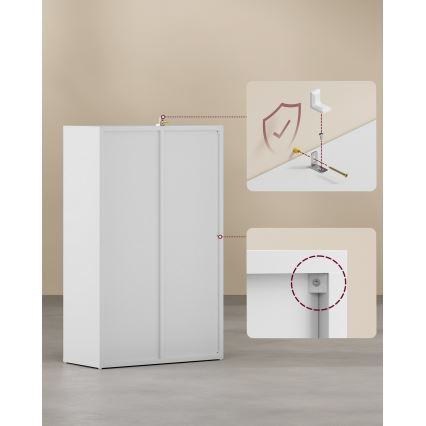 Boekenkast DOVARO wit
