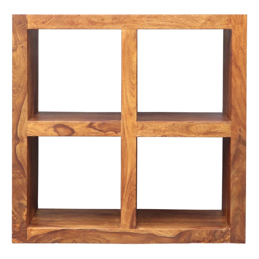 Boekenkast GANI 90x90 cm massief hout/palissander