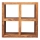 Boekenkast GANI 90x90 cm massief hout/palissander
