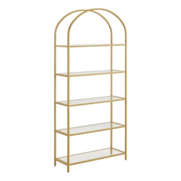 Boekenkast GLASY goud