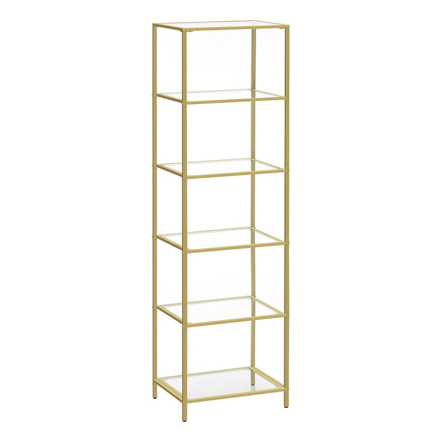 Boekenkast GLASY goud