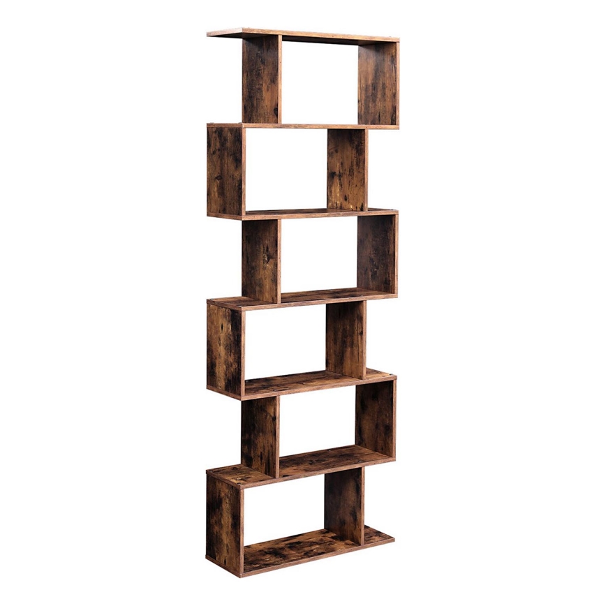 Boekenkast LIVARO bruin