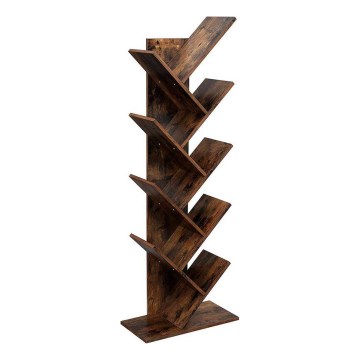 Boekenkast LIVARO bruin