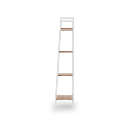 Boekenkast NARVIK 148x34 cm wit/eiken sonoma