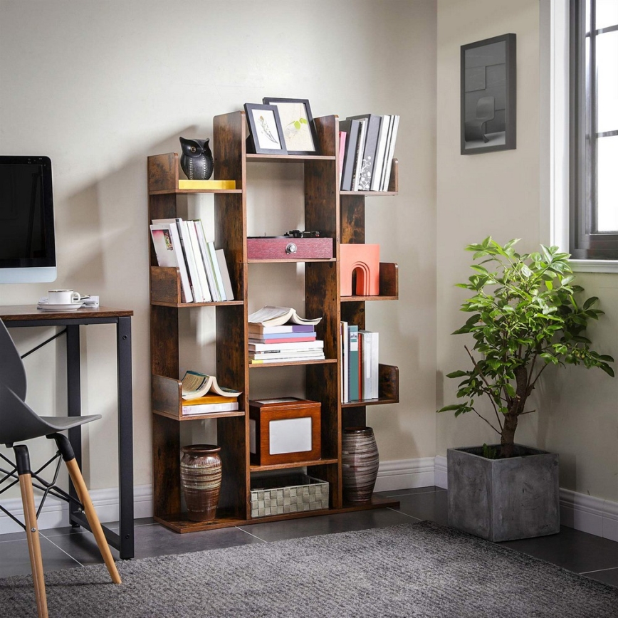 Boekenkast NAVARO bruin