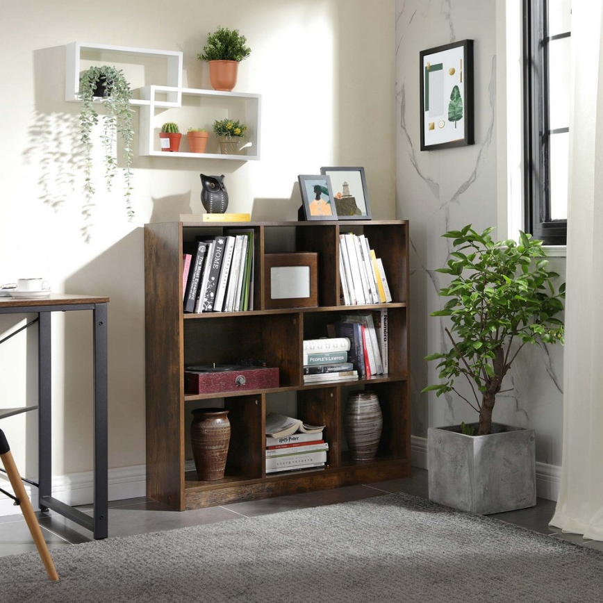 Boekenkast NAVARO bruin