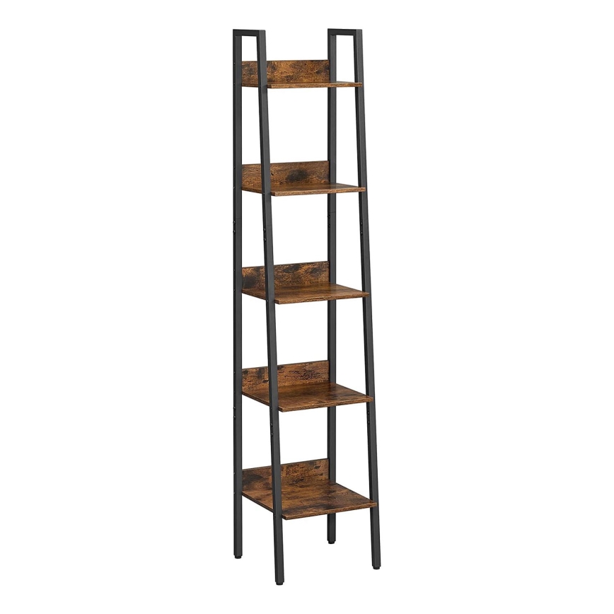 Boekenkast NAVARO bruin/zwart