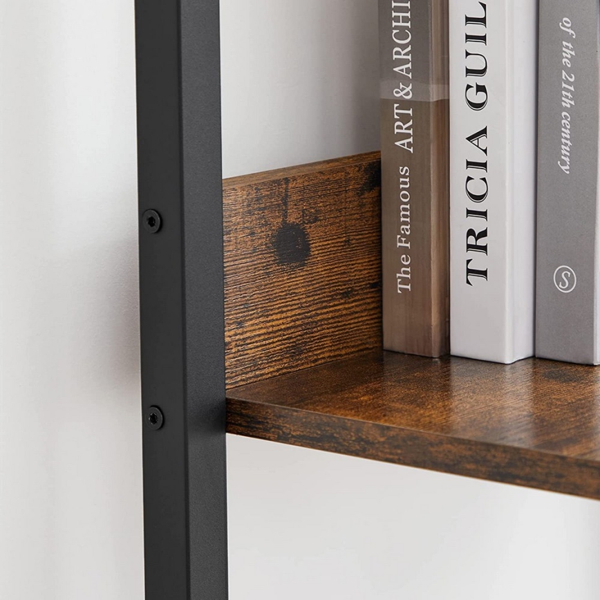 Boekenkast NAVARO bruin/zwart