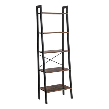 Boekenkast NAVARO bruin/zwart