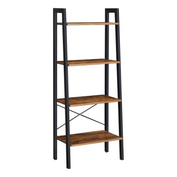 Boekenkast NAVARO bruin/zwart