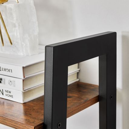Boekenkast NAVARO bruin/zwart