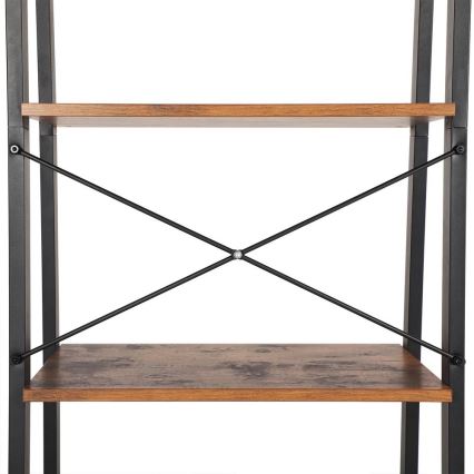 Boekenkast NAVARO bruin/zwart