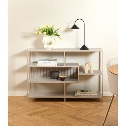 Boekenkast SARON 114x78 cm grijs