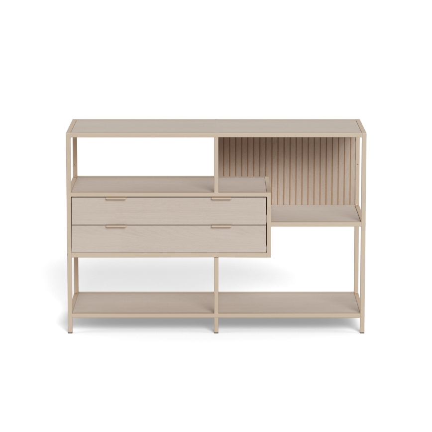 Boekenkast SARON 114x78 cm grijs