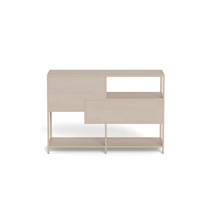 Boekenkast SARON 114x78 cm grijs