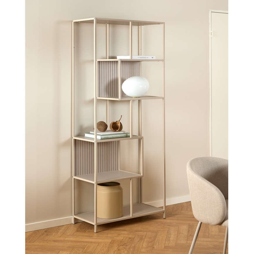 Boekenkast SARON 77x185 cm grijs