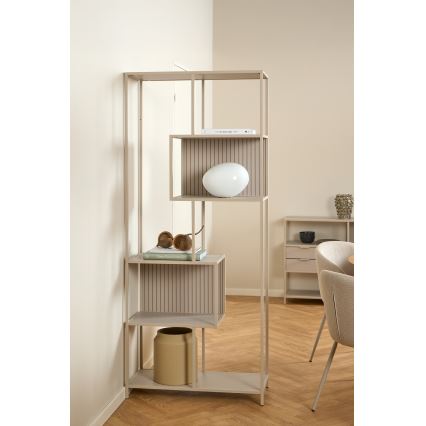 Boekenkast SARON 77x185 cm grijs