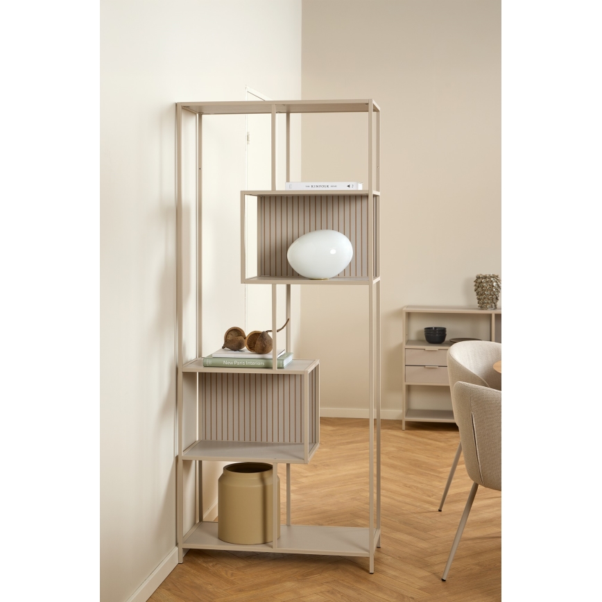 Boekenkast SARON 77x185 cm grijs